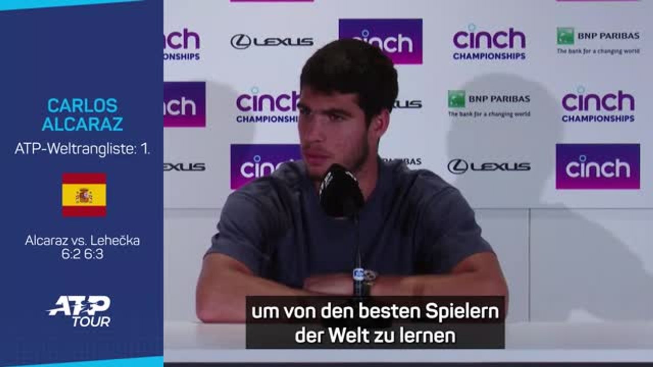 Alcaraz: 'Versuche von Federer zu lernen'