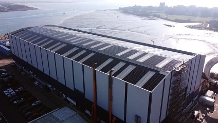 Solar Panels installed at Trafalgar Wharf shipyard