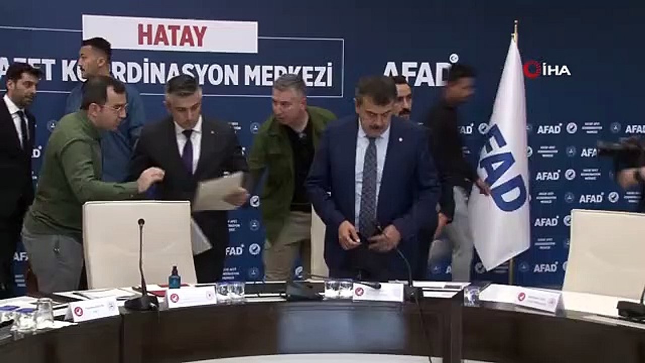 Bakan Bayraktar ve Bakan Tekin Hatay'da AFAD koordinasyon toplantısına katıldı