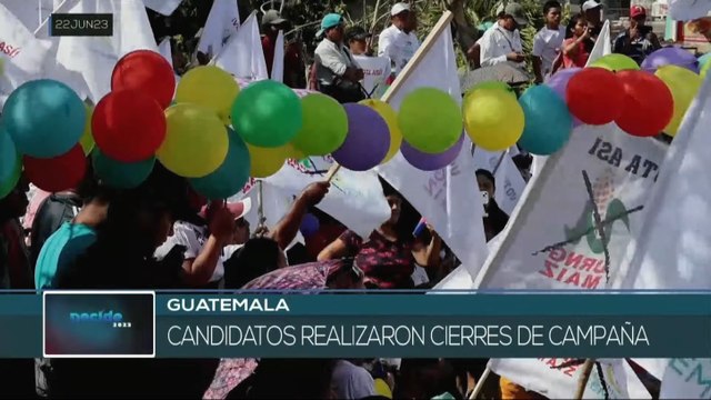 Guatemala: Candidatos realizan cierre de campañas electorales