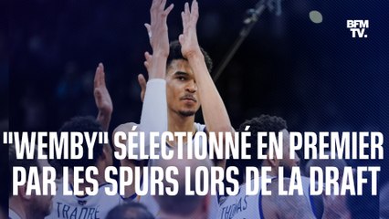 Victor Wembanyama marque l’histoire du basket français en étant le premier sélectionné à la Draft NBA