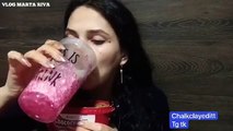 Shortbread with thick cream eating sound marta riva mukbang asmr with milk