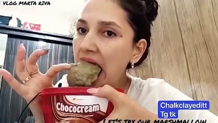 Milk and Shorbet cookies mukbang eating show flavored marta riva