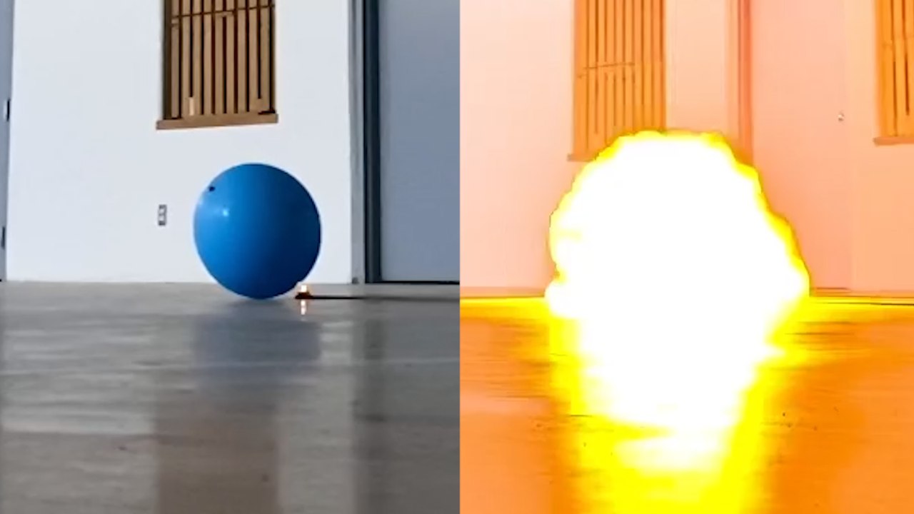 Teacher's COOL Science Experiment makes a Balloon EXPLODE!