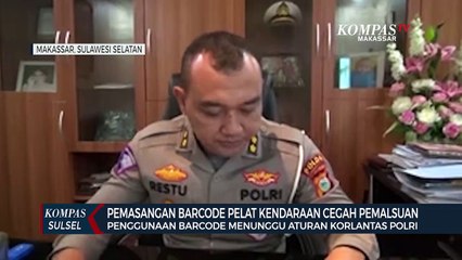 Pemasangan Barcode Pelat Kendaraan Cegah Pemalsuan