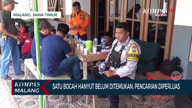 Satu Bocah Hanyut di Malang Belum Ditemukan, Area Pencarian Diperluas