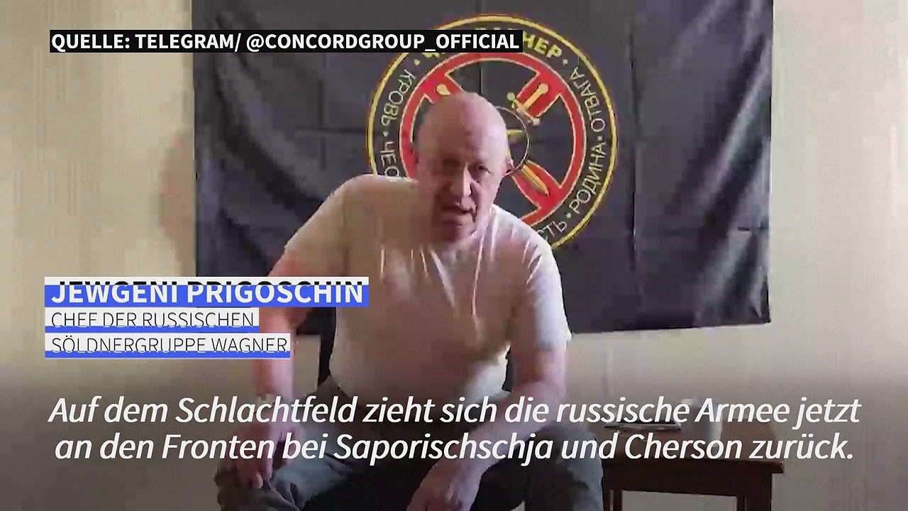 Wagner-Chef Prigoschin: 'Wir baden in Blut'
