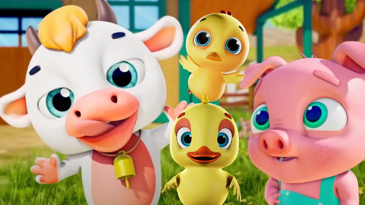 Old Macdonald Had A Farm Nursery Rhyme & Fun Cartoon Video for Kids