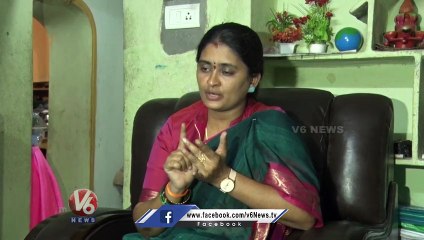 My Husband Has Been Trapped Says , BRS Sarpanch Navya _ V6 News (1)