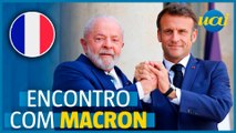 Lula e Macron, presidente da França, se encontram em Paris