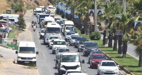 Bodrum'a son 24 saatte 25 bin araç giriş yaptı