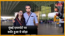 Ranbir-Alia spot : Mumbai एयरपोर्ट पर स्पॉट हुए रणबीर-आलिया