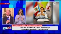 Alejandro Muñante sobre Vizcarra: “Lo que cometió al cerrar el Congreso es una infracción a la Constitución”