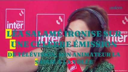 Léa Salamé ironise sur une célèbre émission de télévision, son animateur la saisie à la volée