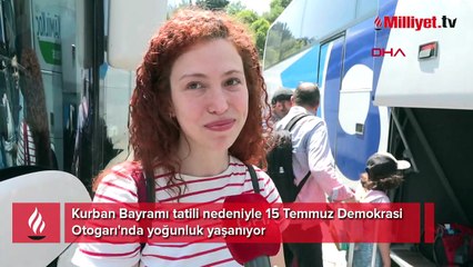 Otogarda bayram tatili yoğunluğu
