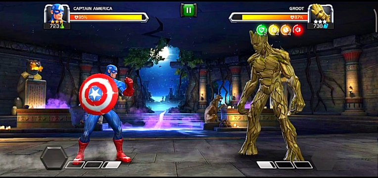 Captain america Vs groot amazing Fighting video || marvel contest of champions