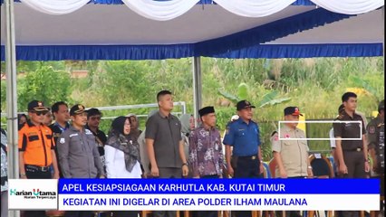 Apel kesiapsiagaan pasukan dalam menghadapi Karhutla Kab. Kutai Timur
