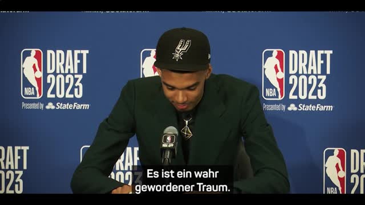 Wembanyama reagiert auf seinen "Traum" NBA-Draft