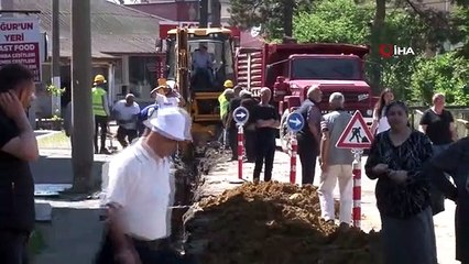 Kandilli'de doğalgaz için ilk kazma vuruldu