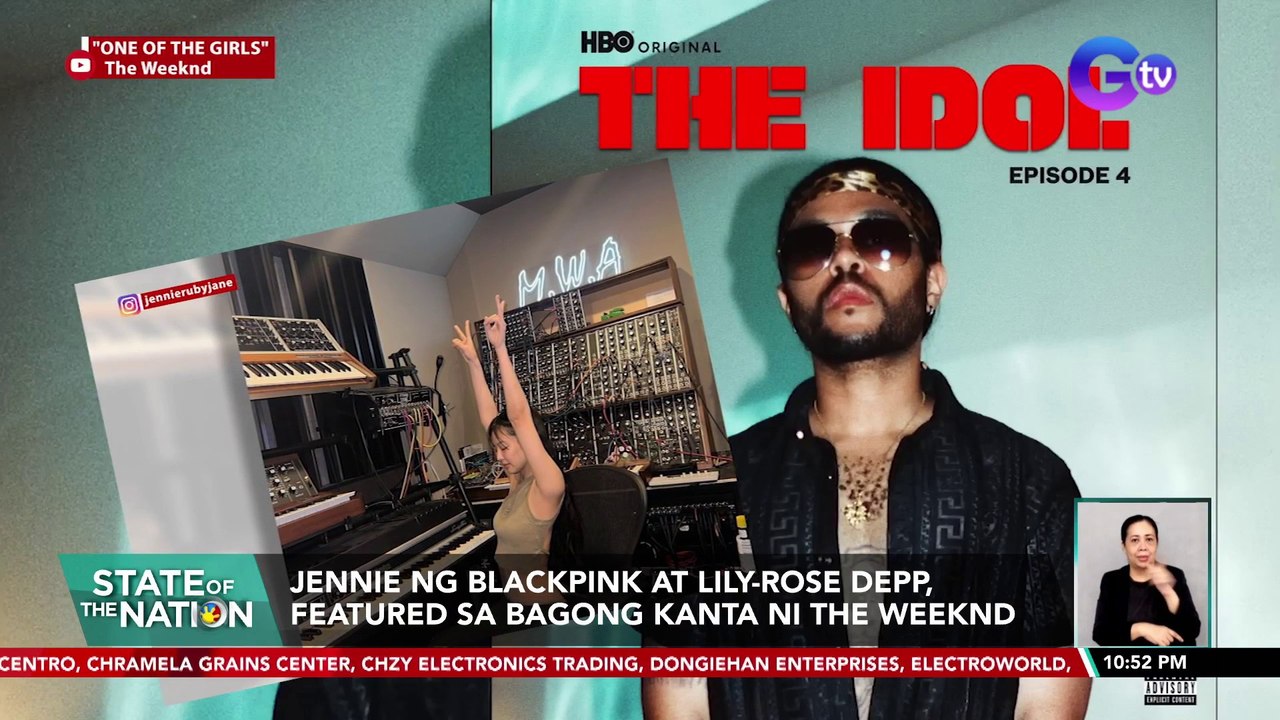 Jennie ng BLACKPINK at Lily-Rose Depp, featured sa bagong kanta ni The Weeknd | SONA
