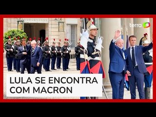 Download Video: Lula é recebido pelo presidente da França, Emmanuel Macron, no Palácio do Eliseu