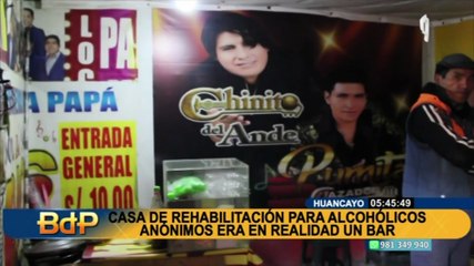 Huancayo: casa de rehabilitación de alcohólicos funcionaba como un bar
