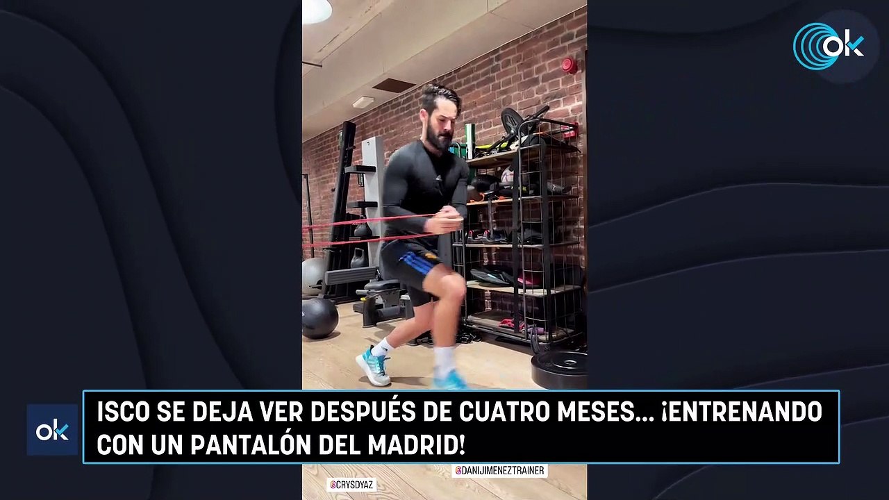 Isco se deja ver después de cuatro meses... ¡entrenando con un pantalón del Madrid!