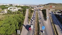 43 ilin geçiş güzergahında bayram trafiği başladı