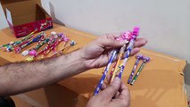 Unboxing and Review of Cartoon Pencils with Eraser for kids, Birthday Return Gifts for Kids Kanjak Gifts Pencil for Girls Boys