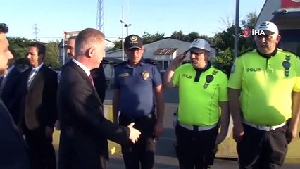 İstanbul Valisi Davut Gül, bayram tatili öncesi denetim noktalarını ziyaret etti