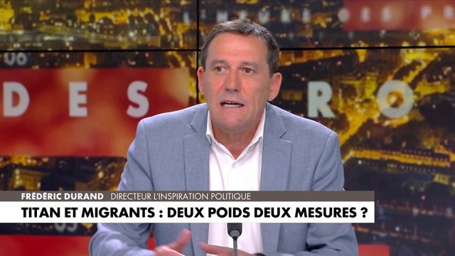 Frédéric Durand sur la comparaison entre Titan et migrants : «Il n'y a pas de lutte de classe pour la vie humaine»
