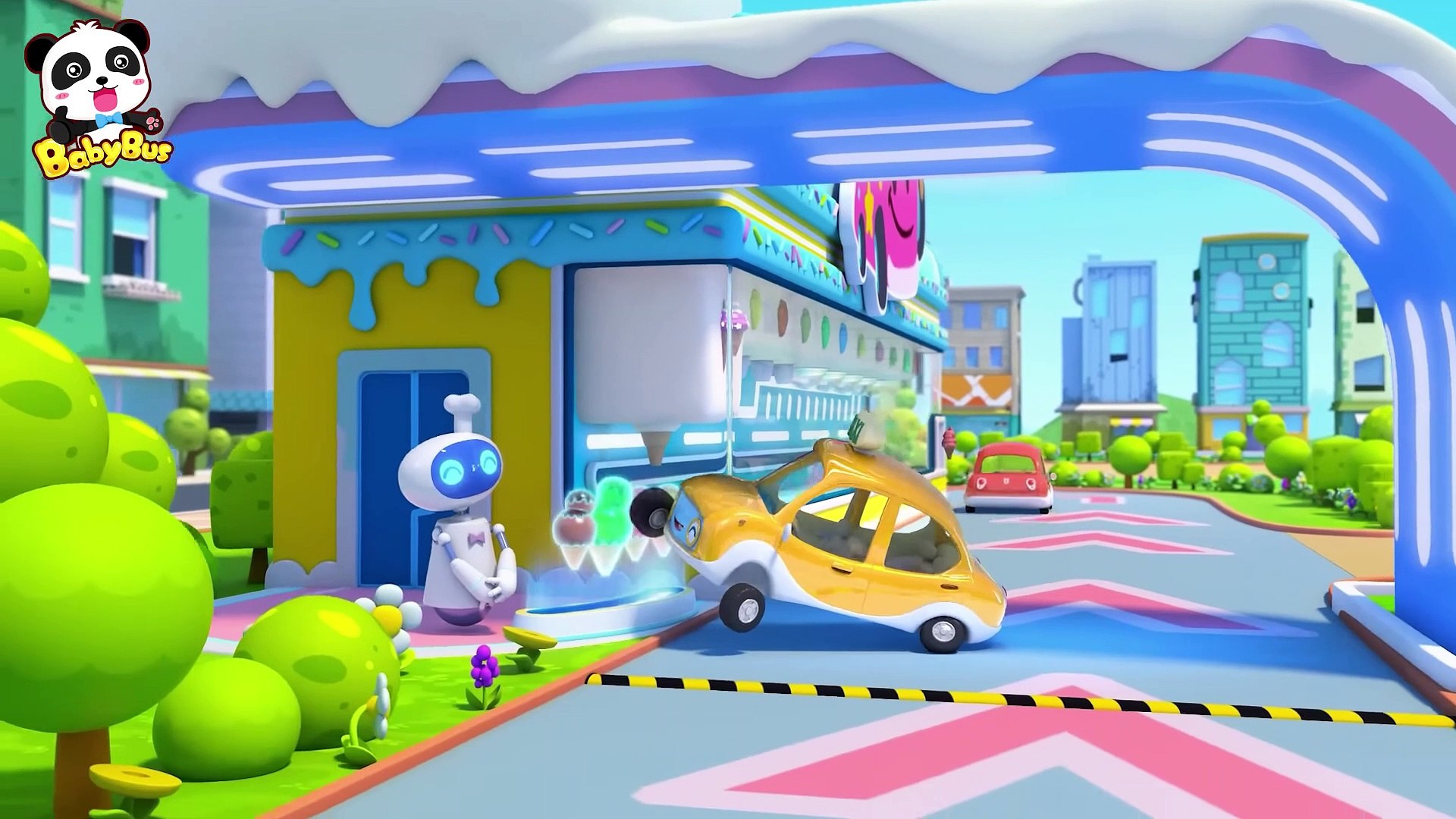 ⁣Ice Cream Drive ｜ Car Cartoon ｜ Colors Song ｜ Sing Along Songs ｜ Kids Song ｜ Kids Cartoon ｜ BabyBus
