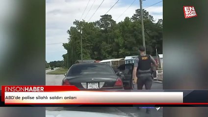 ABD'de polise silahlı saldırı anları
