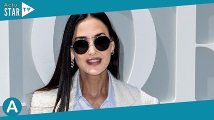 Défilé Dior : Demi Moore et Amanda Lear ravissantes jumelles de look, Baptiste Giabiconi élégant en