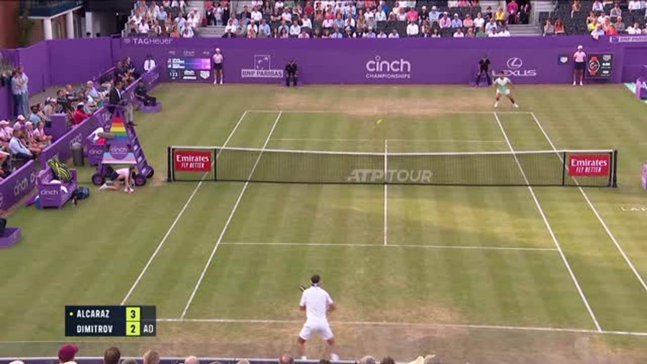 Highlights: Alcaraz erreicht Halbfinale in Queen's