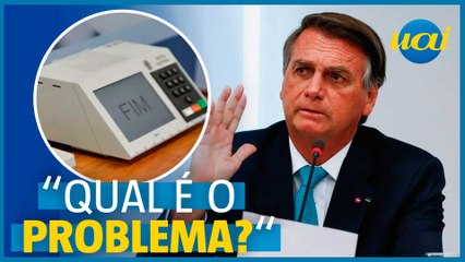 Bolsonaro diz que virou crime discutir eleições