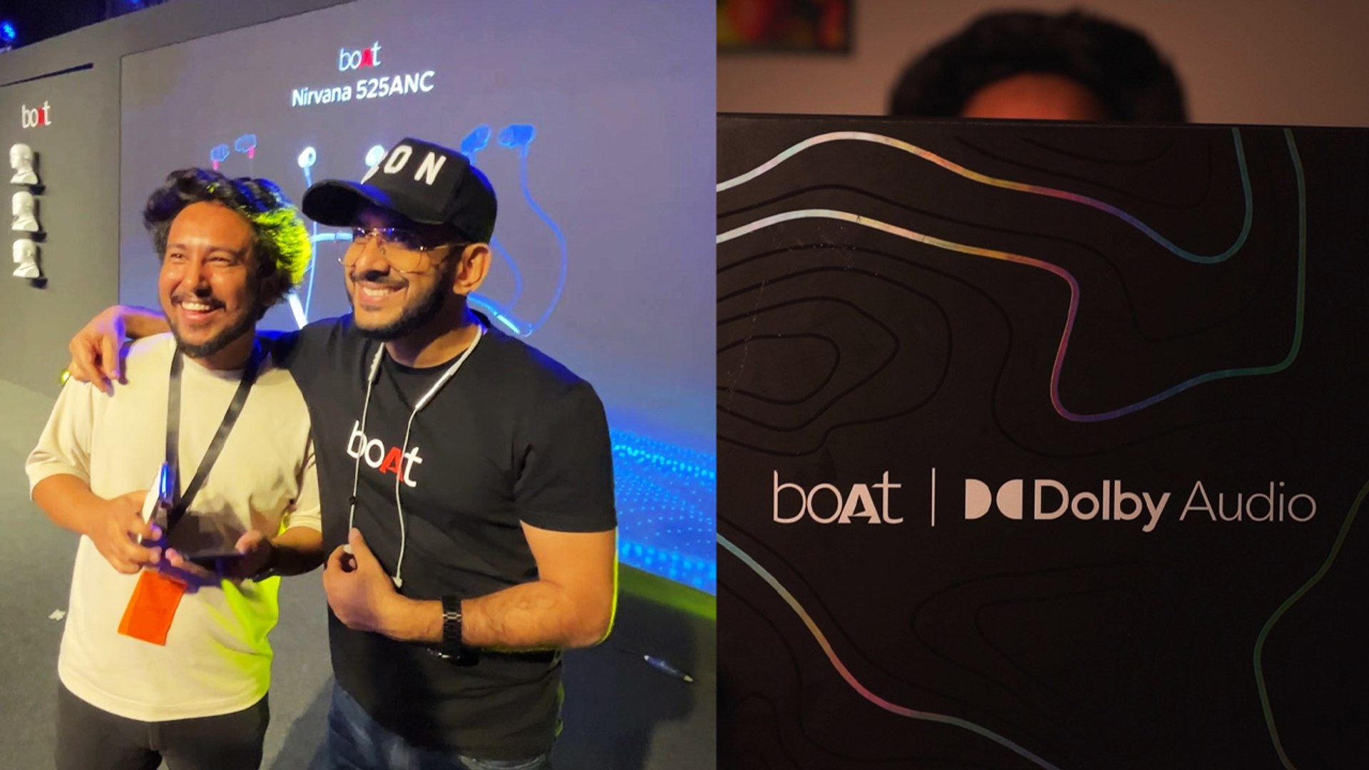 ⁣boAt x Dolby launch with Aman Gupta