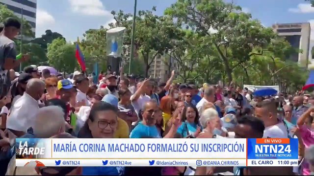 María Corina Machado inscribió su candidatura a las primarias