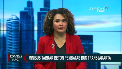 Niat Hindari Motor yang Menyalip, Minibus Tabrak Beton Pembatas Transjakarta di Matraman!