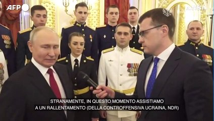 Putin: "La controffensiva ucraina rallenta"