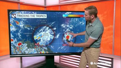 Tropical Storms Bret and Cindy pose little risk to land