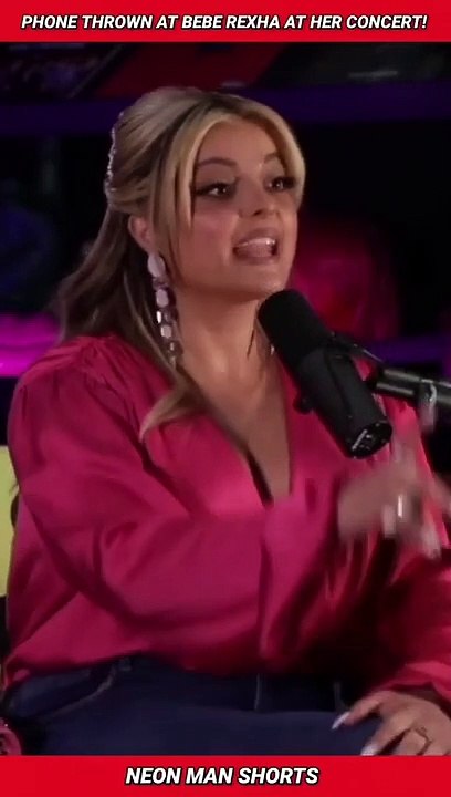 Phone Thrown at Singer Bebe Rexha during CONCERT! | Bebe Rexha News Shorts Facts #shorts