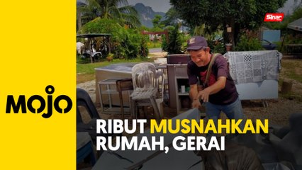 33 rumah, enam gerai rosak akibat ribut