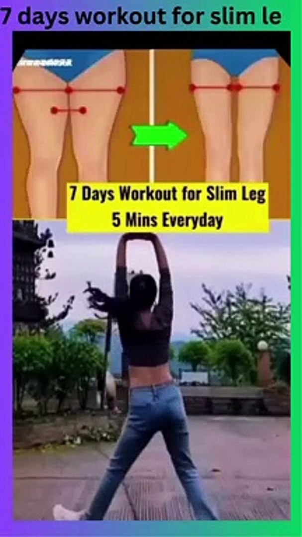 7 days workout for slim leg video Dailymotion