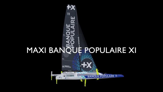 MAXI BANQUE POPULAIRE XI _ NOUVELLE CASQUETTE 3D _ VOILE BANQUE POPULAIRE