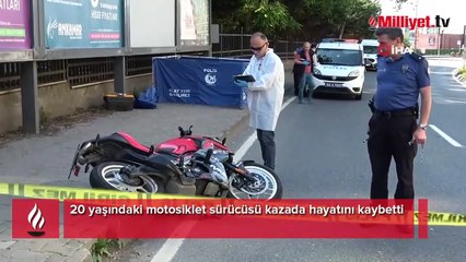 20 yaşındaki motosiklet sürücüsü kazada hayatını kaybetti