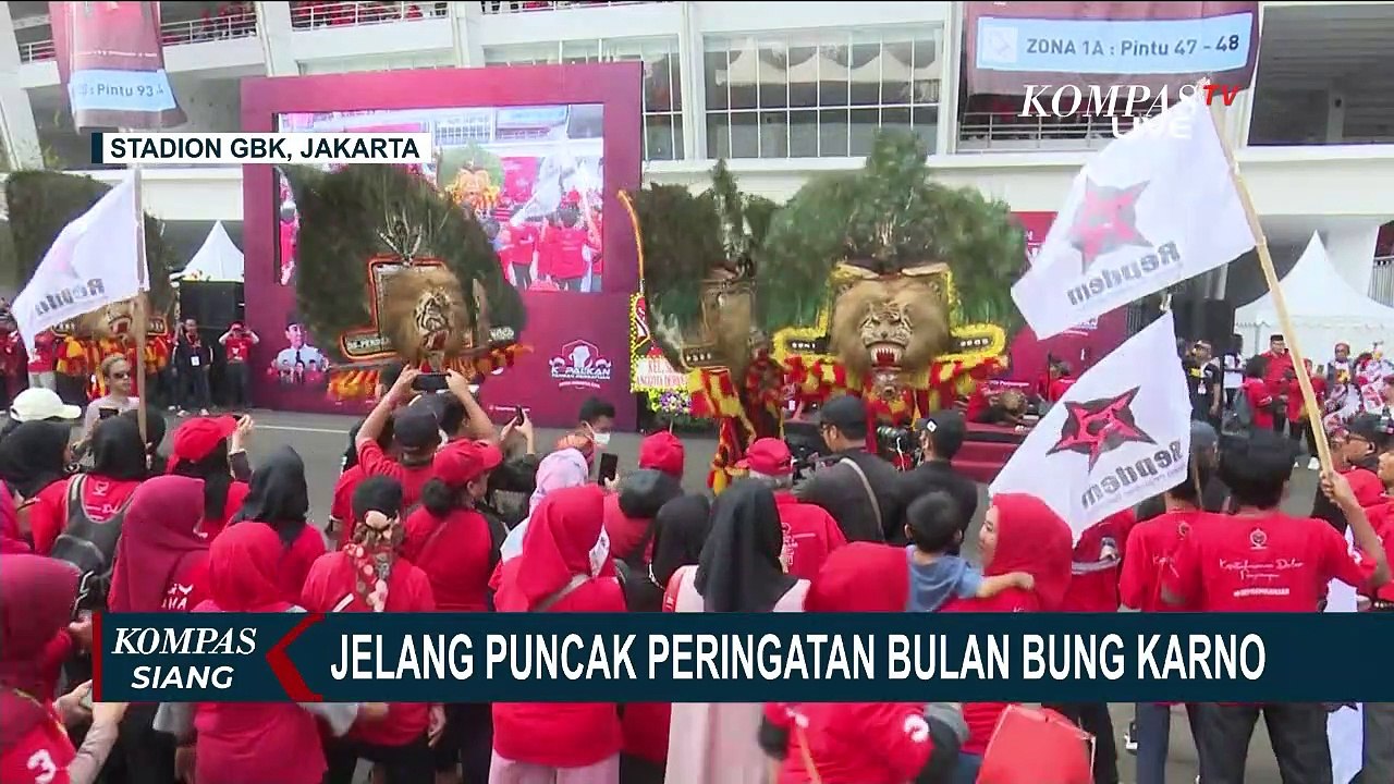 Begini Situasi Jelang Puncak Peringatan Bulan Bung Karno di GBK ...