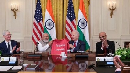अमेरिकी राष्ट्रपति जो बाइडन ने PM मोदी को गिफ्ट की स्पेशल टी-शर्ट, AI वाले बयान का लिखा है खास मैसेज