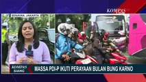 Massa PDI-P Ikuti Puncak Perayaan Bulan Bung Karno, Lalu Lintas di Kawasan GBK Padat!