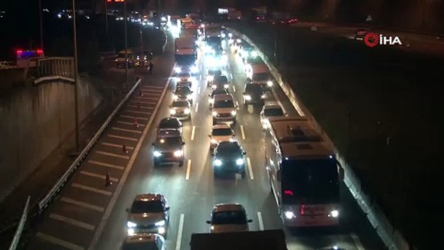 TEM’in Bolu geçişinde trafik durma noktasına geldi